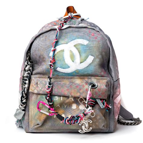 chanel graffiti backpack replica ebay|chanel graffiti printed backpack.